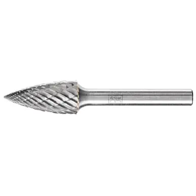 PFERD 28023 Carbide Bur - Tree (Pointed End), OMNI Cut 1/2" x 1/1" x 1/4" Shank - SG-5 L6