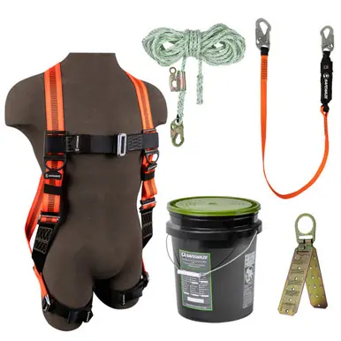 Safewaze FS148 - V-Line Bucket Roof Kit FS99280-E Harness, FS700-50GA VLL, FS88560-E Lanyard, FS870