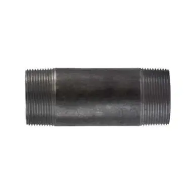 Midland Industries 57189 - Welded Pipe Nipple, 2-1/2" MPT x 2-1/2" MPT, 8" L, Steel, Black, SCH 40