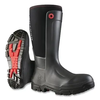 Dunlop NE68A93.08 Snugboot WorkPro Safety Boots, Composite Toe, Men‘s 8, Black