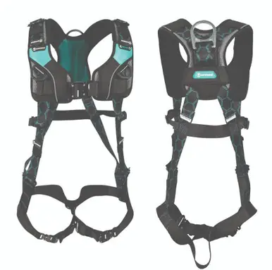 Safewaze 025-1698 Contour Full Body Harness 1D, QC Chest/Legs (M)