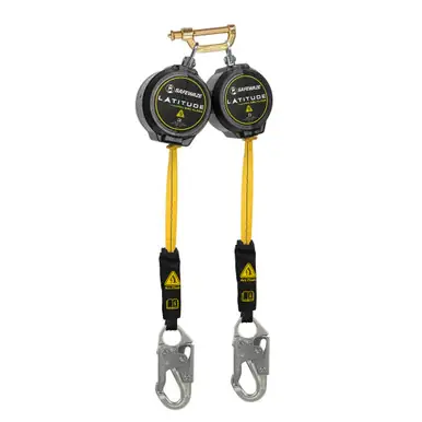 Safewaze 024-5497 - Latitude Pro Arc Flash 10‘ Dual Web SRL-P 9012 BWB, Snap Hook