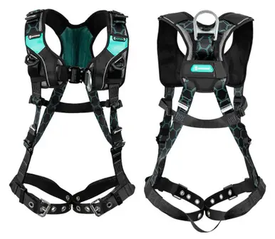 Safewaze 025-1685 Contour Full Body Harness 1D, QC Chest, FD, TB Legs (2X)