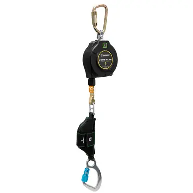 Safewaze 025-5537 - Lodestar Lift Arc Flash 10‘ Single Web SRL Alu Carabiner