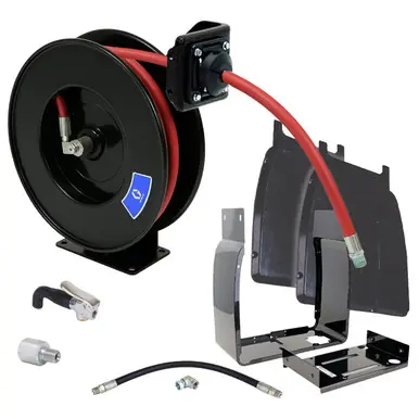 GRACO 2004725 - SD10 Air/Water/Antifreeze Hose Reel, 3/8" x 35 ft w/ Dispenser & Enclosure Kit,