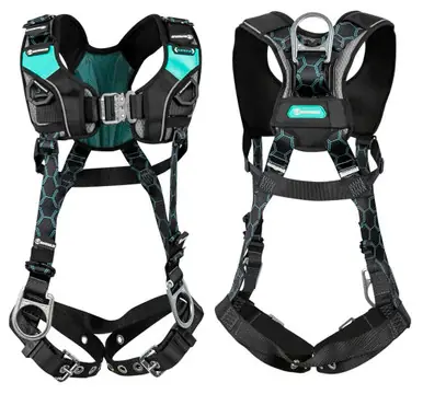 Safewaze 025-1670 - Contour Full Body Harness 3D, QC Chest, TB Legs (3X)