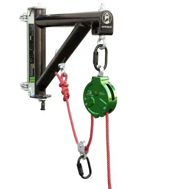 Safewaze 024-24012 - Mounted Material Lift System 2.25" - 2.75" Clamps, Rope Not Included