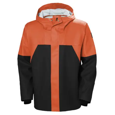 Helly-Hansen 70283-299-4XL - Storm Men‘s Rain Jacket - PVC Shell Waterproof - Size 4XL