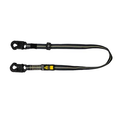 Safewaze 025-2167 - Arc Flash 4‘-6‘ Adjustable Web Restraint Lanyard Aramid, DE Snap Hooks