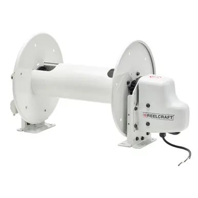 Reelcraft E23018 - 12V Motorized 3/4" x 200‘ Aluminum Reel, 3000 psi, Stainless Swivel