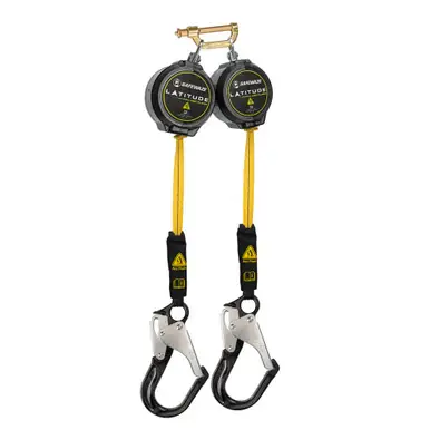 Safewaze 024-5500 - Latitude Pro Arc Flash 10‘ Dual Web SRL-P 9012 BWB, Alu Rebar Hook