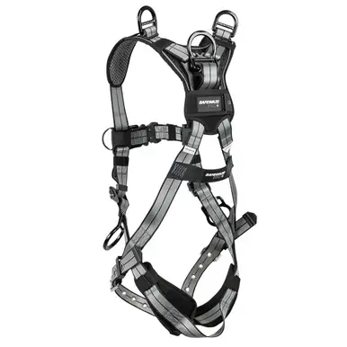 Safewaze 025-1765 - PRO+ Slate Full Body Retrieval Harness Alu 3D, Alu Shoulder D‘s, Alu QC Chest,