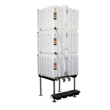 Rhino Tuff Tanks RTT-6222 120/120/120 Gallon Gravity Feed Tank Package Valves Included