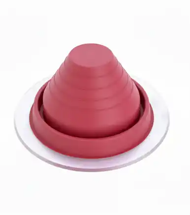 Master Flash RD401BR 4 Universal Master Pipe Flashing Boot for Metal Roof, 3" - 6-1/4" Pipe Range