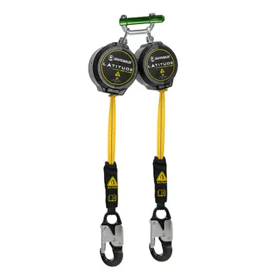 Safewaze 024-5493 - Latitude Pro Arc Flash 10‘ Dual Web SRL-P 9013 BWB Aluminum Snap