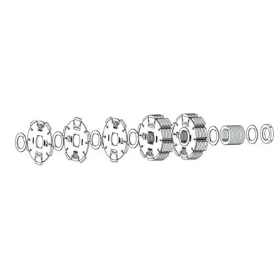 GRACO 24B965 - Cutter Drum, 5 Pt Diamond, 5 In Cut, 5", Diamond