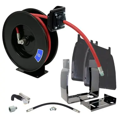 GRACO 2004728 - SD10 Air/Water/Antifreeze Hose Reel, 1/2" x 35 ft w/ Dispenser & Enclosure Kit,