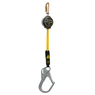 Safewaze 024-5484 - Latitude Pro Arc Flash 10‘ Single Web SRL-P Steel Carabiner Rebar