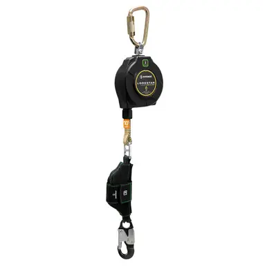 Safewaze 025-5536 - Lodestar Lift Arc Flash 10‘ Single Web SRL Alu Snap Hook