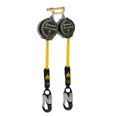 Safewaze 024-5498 - Latitude Pro Arc Flash 10‘ Dual Web SRL-P 9012 BWB, Alu Snap