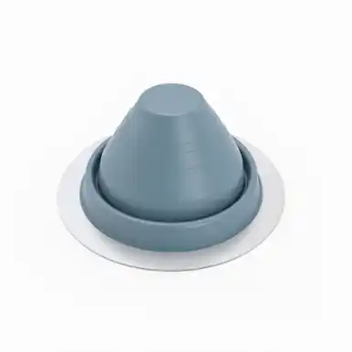 Master Flash RD301LB 3 Universal Master Pipe Flashing Boot for Metal Roof, Closed - 5" Pipe Range