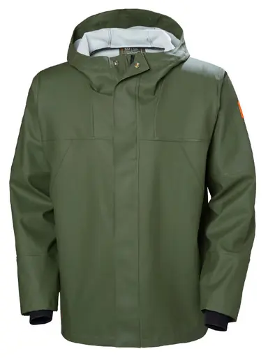 Helly-Hansen 70283-480-L - Storm Men‘s Rain Jacket - PVC Shell Waterproof - Size L