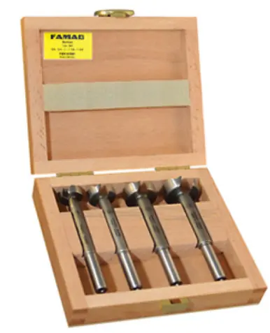 ALFA FB61497 - 4pc 5/83/47/81 FAMAG 1630 Forstner Bit Classic (1630.604)