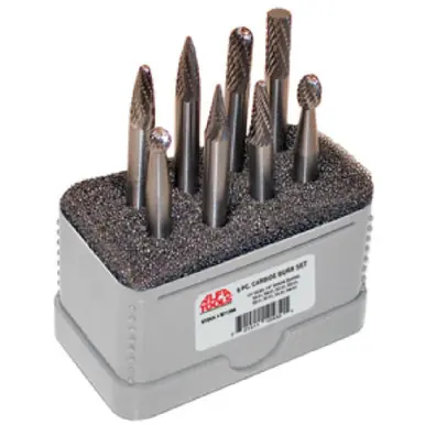ALFA B71288 - 8 pc Burr Set 1/4" Head 1/8" Shank