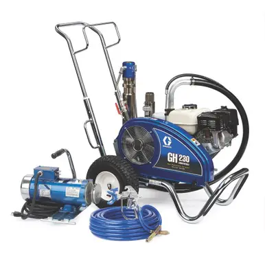 GRACO 24W930 - GH 230 Convertible Standard Series Gas Hydraulic Airless Sprayer w/ Electric Motor