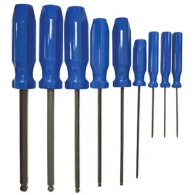 ALFA BD90609 - 9pc. Metric Ball-Hex Driver Set