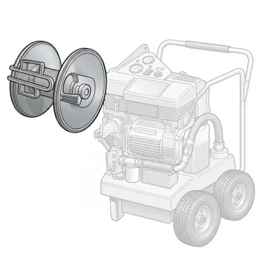 GRACO 24F680 - Hose Reel for AquaMax Pressure Washers “cold water” w/ Quick Disconnects