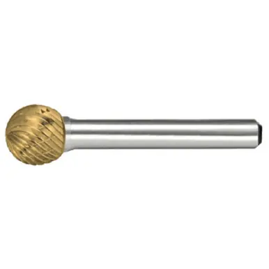 ALFA B71249DTN - Sd-9 Carbide Burr Ball Double Cut Tin Coated