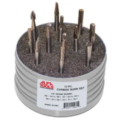 ALFA B71290D - 16 pc Carbide Burr Set, Double Cut