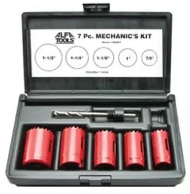 ALFA HOSA7 - 7pc Hole Saw Kit
