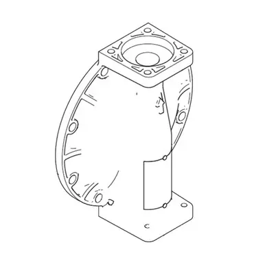 GRACO 24B653 - Fluid Cover for 1050A Husky Diaphragm Pump, Aluminum