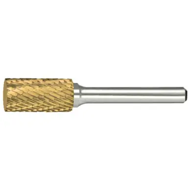 ALFA B71210DTN - Sa-7 Carbide Burr Cylindrical Double Cut Tin Coated