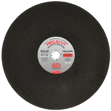 ALFA COW61573 - 14" x 1/8" x 1" Arbor Metal Triple Reinforced Cut Off Wheel (10pk)