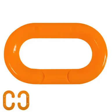 Mr. Chain 80713-10 3" Plastic Master Link (10 Pack) Traffic Orange