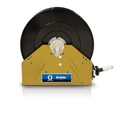 GRACO 24P417 - XD40 Oil Hose Reel, 3/4" x 100 ft, BSPT, Yellow, 2000 PSI