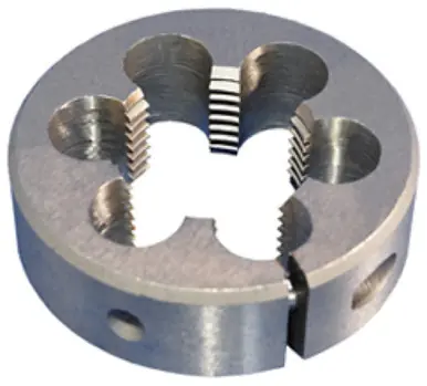 ALFA RDSP75299 - 1-5/8"-18 HSS Round Adjustable Die 3" O.D.