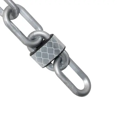 Mr. Chain 52008-100 2" x 100‘ Reflective Plastic Chain - Silver