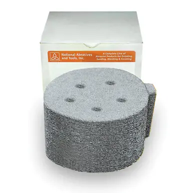 ALFA PTSW61000 - 6" x 0 100G PSA Paper Disc Silicon Carbide White Tabbed