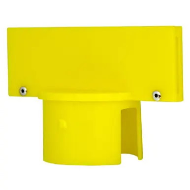Mr. Chain 92702 Medium Duty 2.5" Stanchion Sign Adapter (1 Pack) Yellow