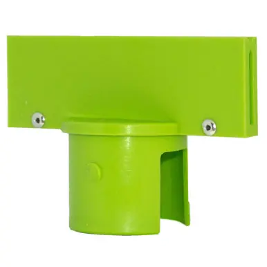 Mr. Chain 91914 Light Duty 2" Stanchion Sign Adapter (1 Pack) Safety Green
