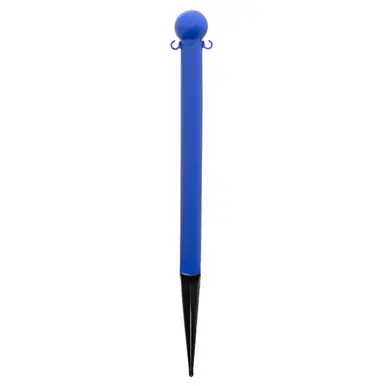 Mr. Chain 95506 Heavy Duty 3" x 35" Deluxe Ground Pole (1 Pack) Blue