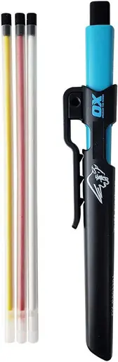 OX TOOLS P503202 - Pro Tuff Carbon Marking Pencil & Holder w/ Sharpener Value Pack 4 Leads