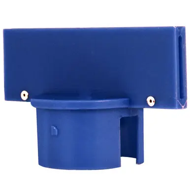 Mr. Chain 92706 Medium Duty 2.5" Stanchion Sign Adapter (1 Pack) Blue