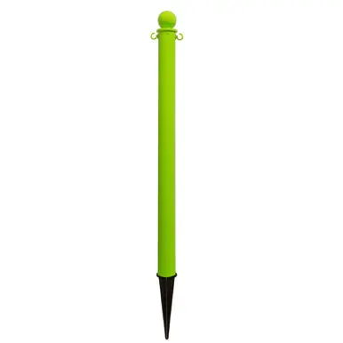 Mr. Chain 95414 Medium Duty 2.5" x 35" Deluxe Ground Pole (1 Pack) Safety Green