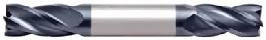 ALFA DEC66877AL - 3/8 x 3/8, 4-Flute Double End CC Altin Carbide End Mill