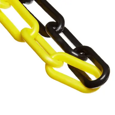 Mr. Chain 10029-100 1" x 100‘ Plastic Chain - Yellow Black
